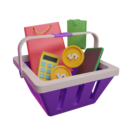 Shopping en ligne  3D Icon