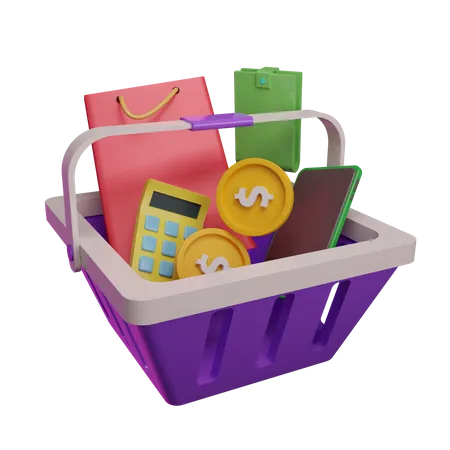 Shopping en ligne  3D Icon