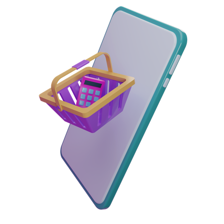 Shopping en ligne  3D Icon