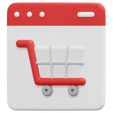 Shopping en ligne  3D Icon