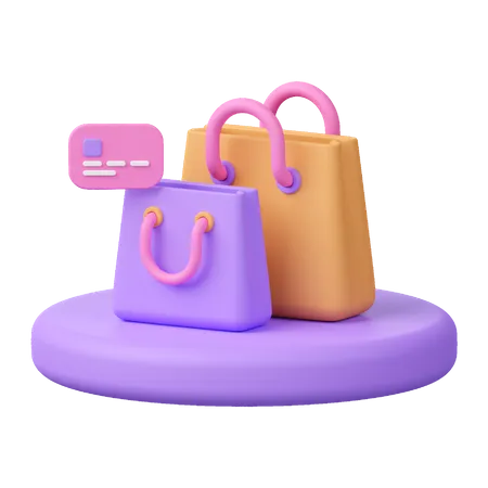 Shopping en ligne  3D Icon