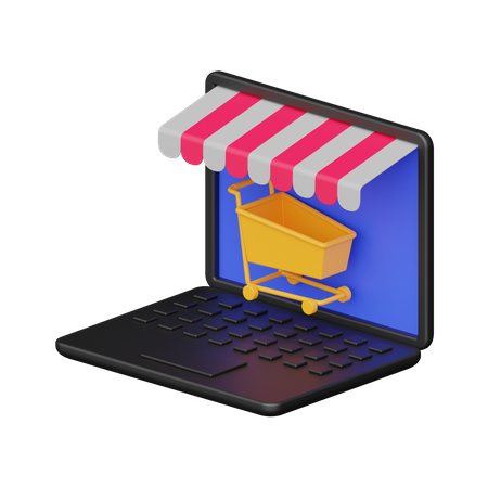 Shopping en ligne  3D Icon