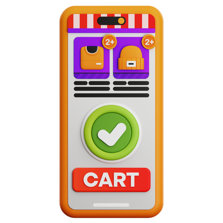 Shopping en ligne  3D Icon