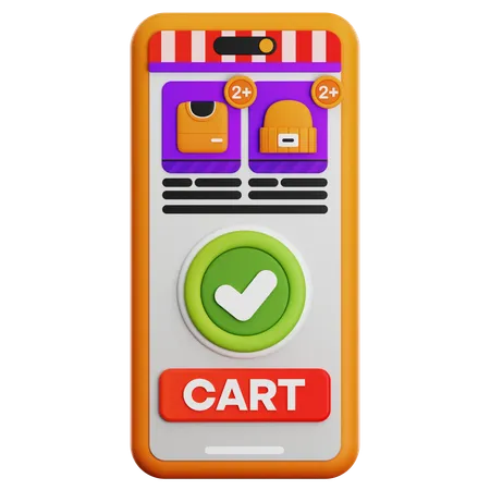 Shopping en ligne  3D Icon