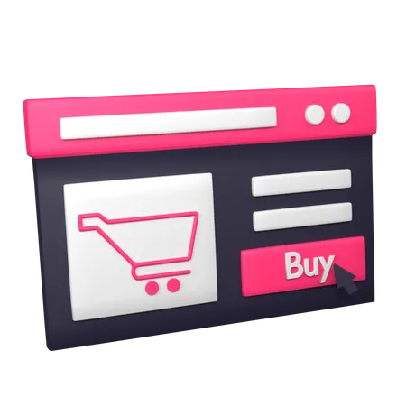 Illustration 3 D E Commerce Et Shopping 3D Icon
