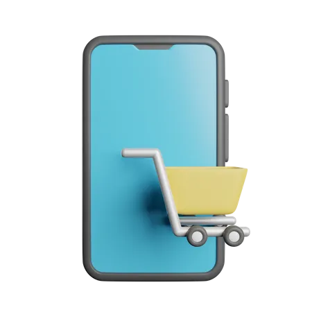 Shopping en ligne  3D Icon