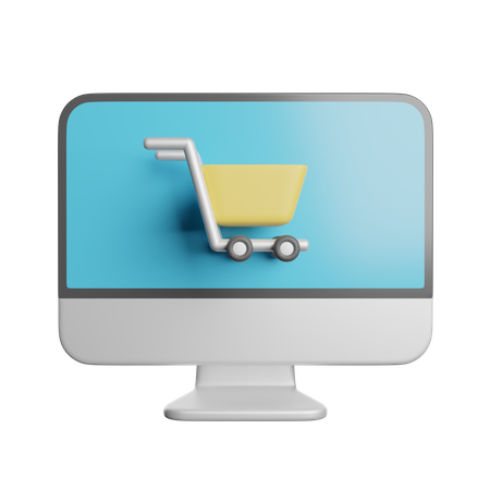 Shopping en ligne  3D Icon