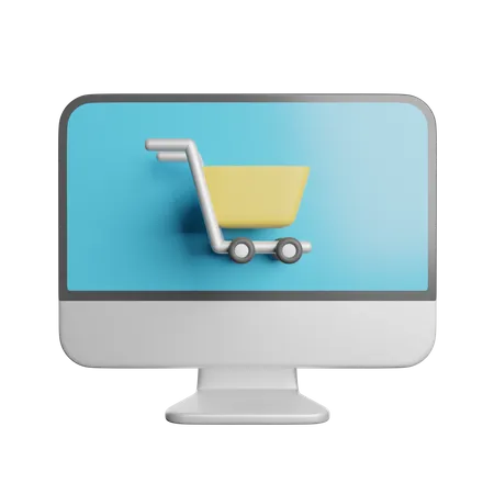 Shopping en ligne  3D Icon