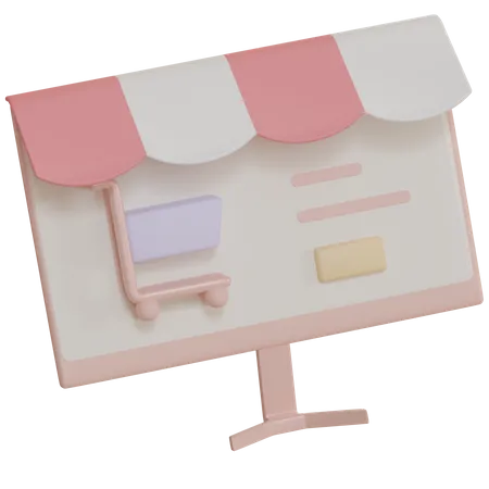 Shopping en ligne  3D Icon