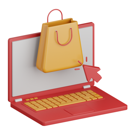 Shopping en ligne  3D Icon