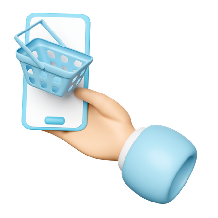 Shopping en ligne  3D Icon