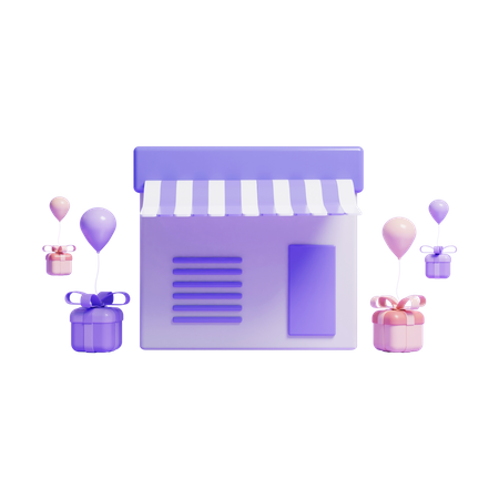 Shopping en ligne  3D Icon