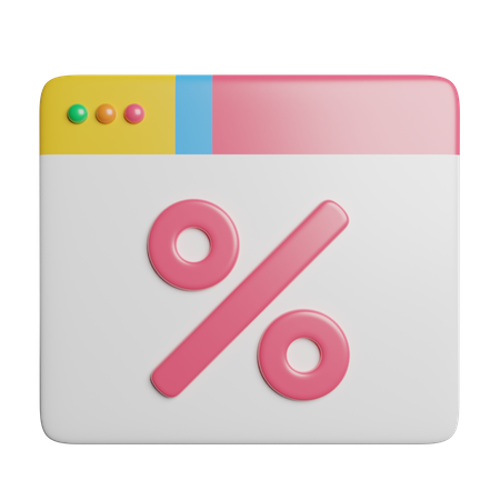 Shopping en ligne  3D Icon