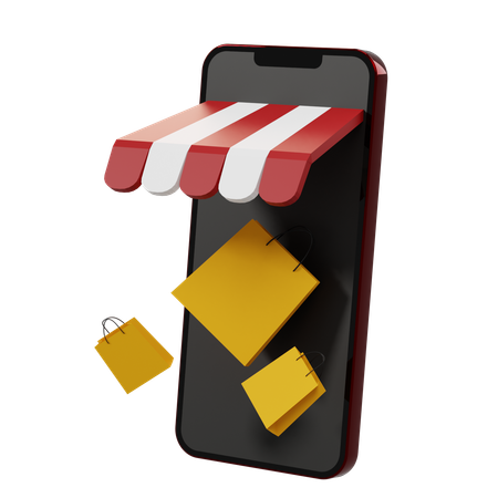 Shopping en ligne  3D Icon