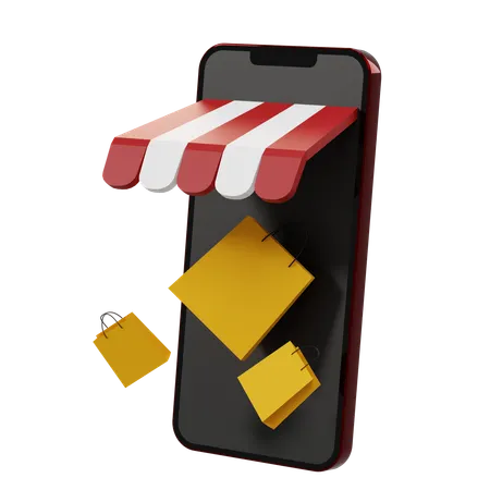 Shopping en ligne  3D Icon