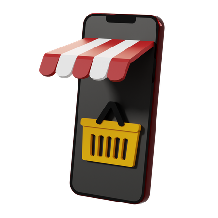 Shopping en ligne  3D Icon