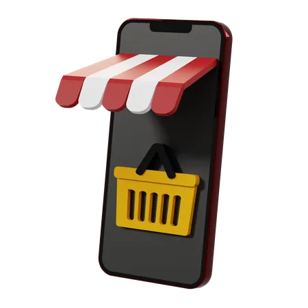 Shopping en ligne  3D Icon