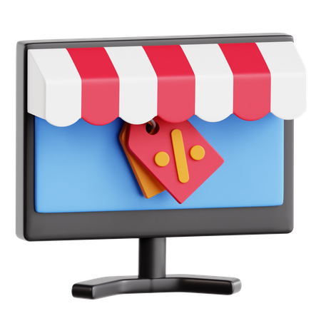 Shopping en ligne  3D Icon