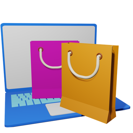 Vente d'achats en ligne  3D Icon