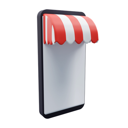 Achats mobiles  3D Illustration