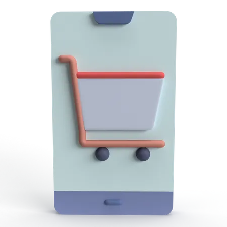 Achats mobiles  3D Icon