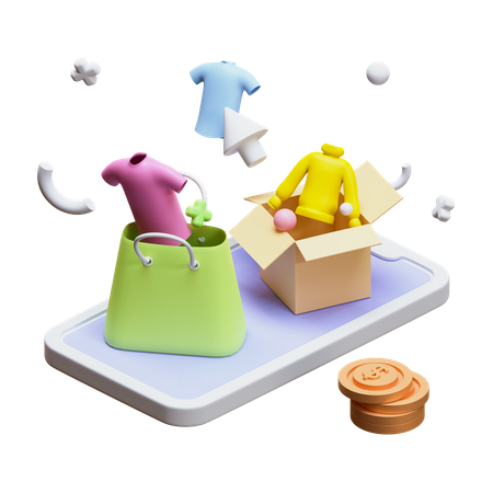Achats numériques  3D Icon