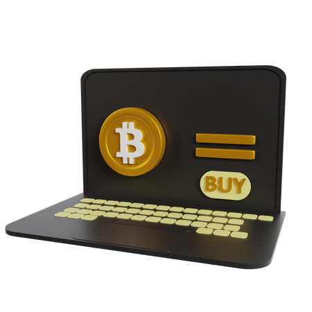 Acheter du bitcoin en ligne  3D Icon