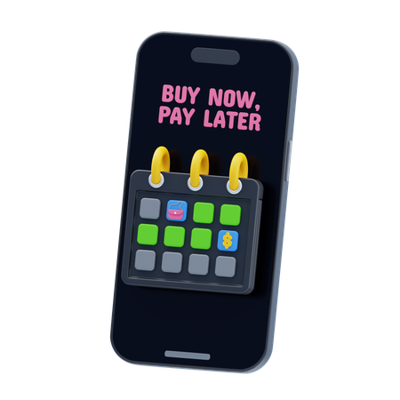Acheter maintenant, payer plus tard  3D Icon