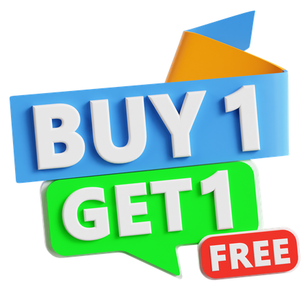Achetez-en 1, obtenez-en 1  3D Icon