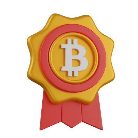 Achieve bitcoin  3D Icon