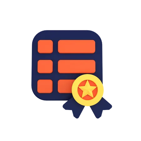 Achievement Badge  3D Icon