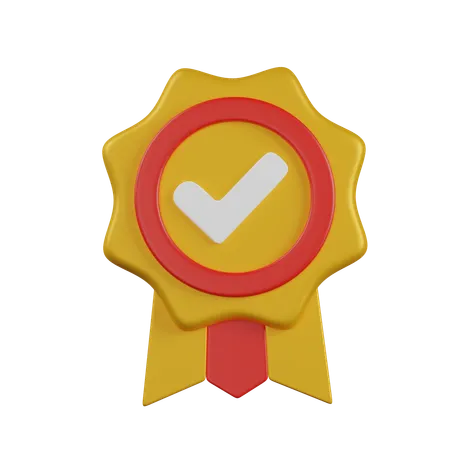 Achievement Badge  3D Icon