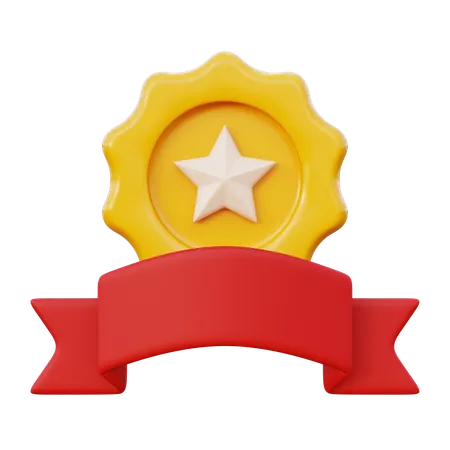 Achievement Badge  3D Icon