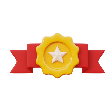 Achievement Badge  3D Icon