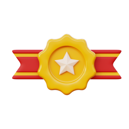 Achievement Badge  3D Icon