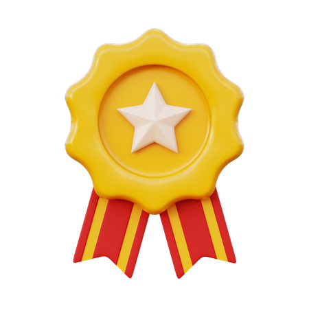 Achievement Badge  3D Icon