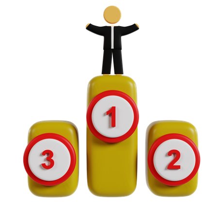 Achieving Business Excellence  3D Icon