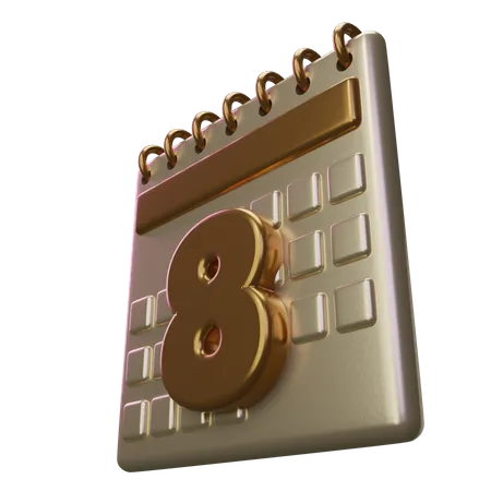 Premium Kalender 3 D Icon Paket 3D Icon