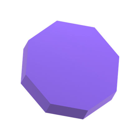 Achteck  3D Icon