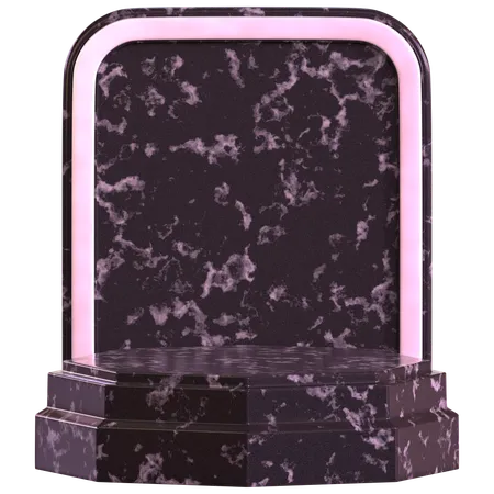 Achteck-Podium  3D Icon