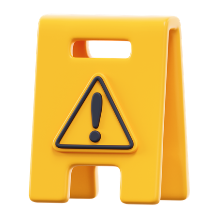 Achten Sie auf Gefahren  3D Icon