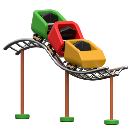 Achterbahn  3D Icon