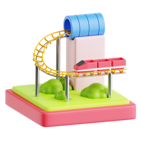 Achterbahn  3D Icon