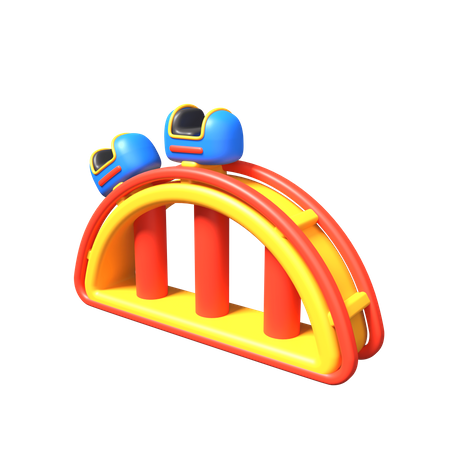 Achterbahn  3D Icon