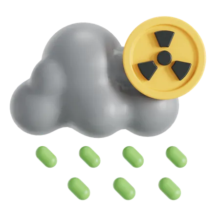 Dangerous Cloud Of Acid Rain 3D Icon