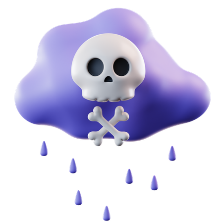 Acid Rain  3D Icon