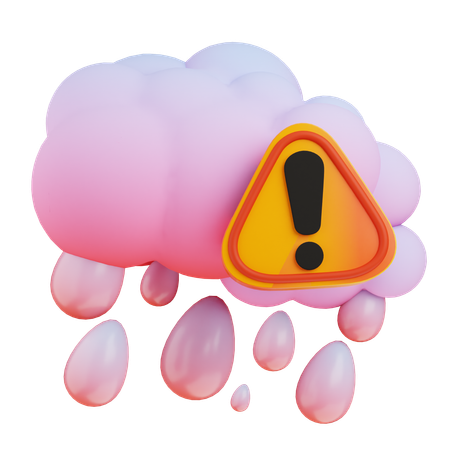 酸性雨  3D Icon