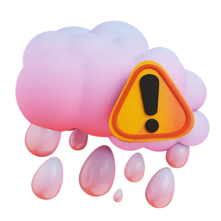 Acid rain  3D Icon