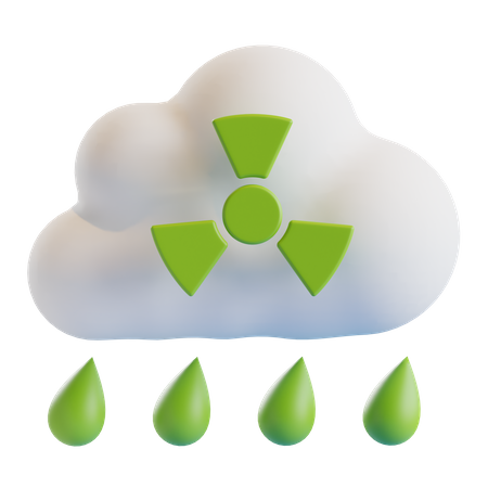 Acid Rain 3D Icon