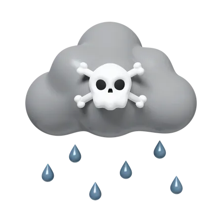 Acid Rain  3D Icon